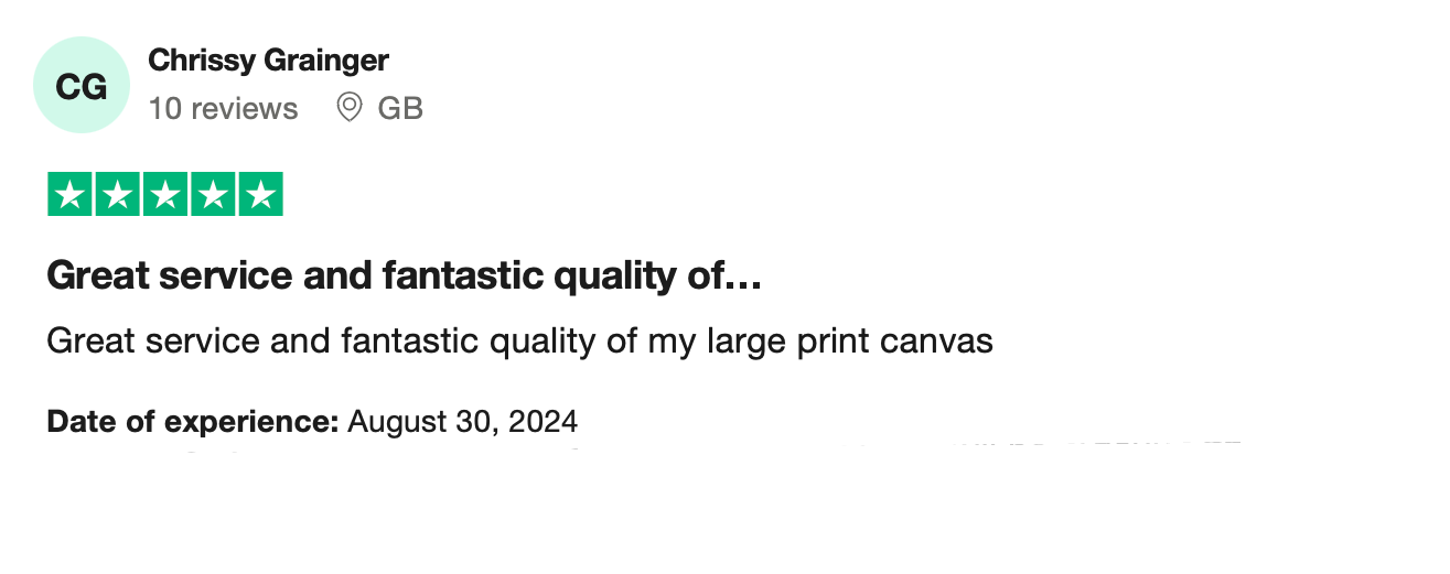 large print with name